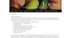 Desktop Screenshot of localejournal.org